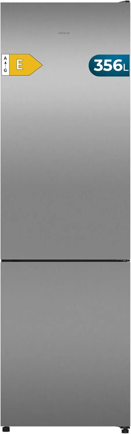 Cecotec Bolero CoolMarket Combi 356i Frigorifero combinato, 356 L, classe energetica E, No Frost, acciaio inox, frigo con congelatore, Larghezza 59