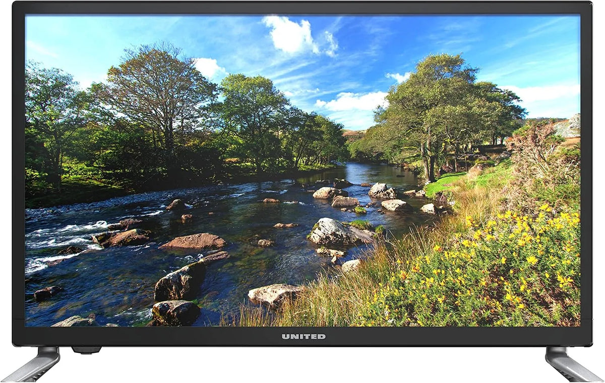 Smart TV, televisore, UNITED LED24TP60, HEVC Main 10, Tv Led 24'', Hd Ready
