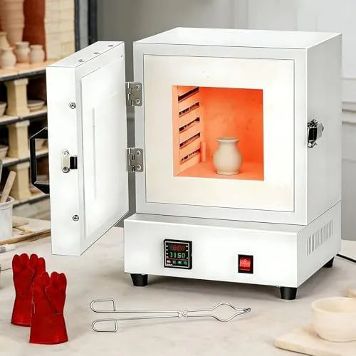 Forno elettrico, forno da laboratorio ad alta temperatura 1150 °C, lavorazione dei metalli e progetti fai da te, forno a muffola chiuso per gioielli
