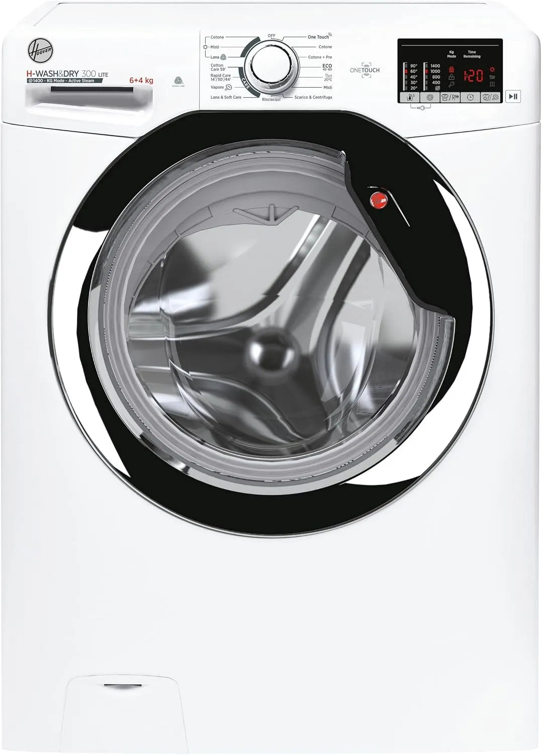 Hoover H3DS4642DAC3-11 Lavasciuga, 6+4 kg, 85x60x45, 4 cm, classe energetica C, lavatrice, asciugatrice, libera installazione, bianco, 1400 Giri
