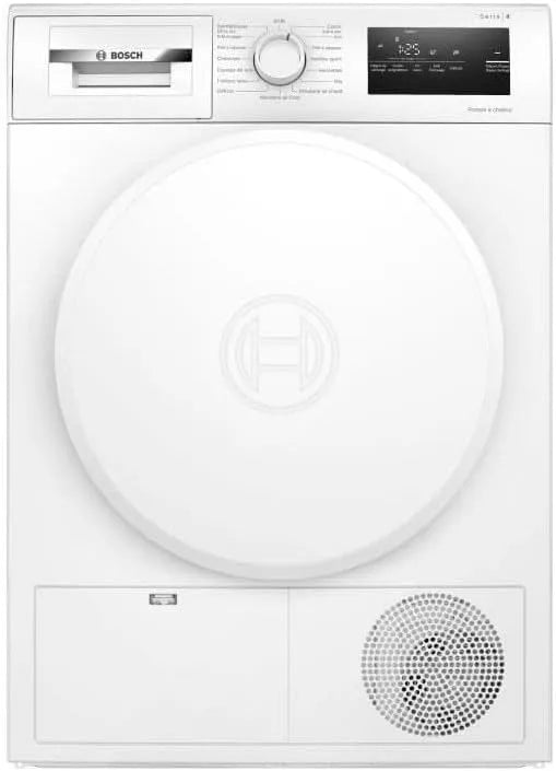 Bosch Serie 4 WTH8300DFR Asciugatrice, 8 kg, bianco, Pompa di calore