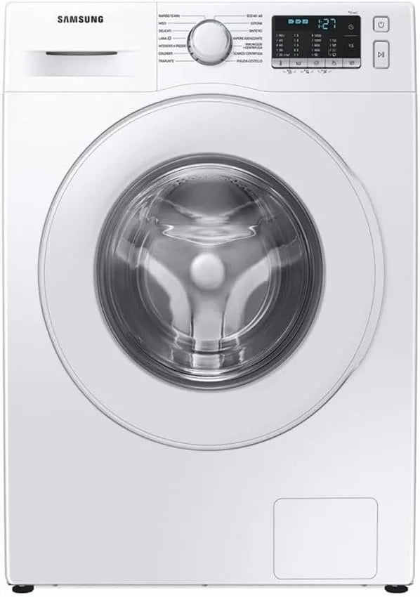Samsung WW90TA046TT/ET 85h Lavatrice, 60 L, 9 kg, libera installazione, tecnologia AI Ecobubble, vapore, 1400 RPM, 60l x 85h x 55p cm, Carica Frontale