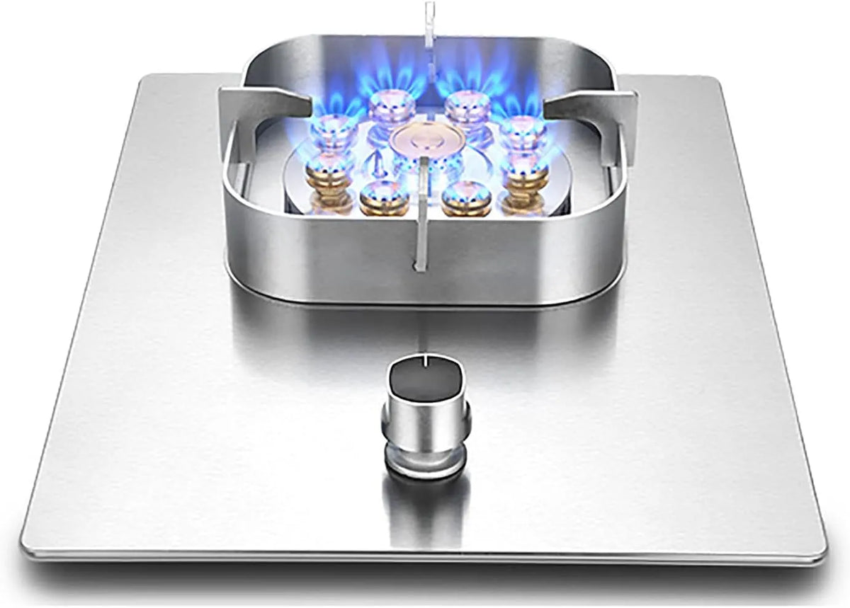 Piano cottura a gas 7.0KW, acciaio inox, fornello a gas, con Protezione Contro i guasti di Fiamma e presina