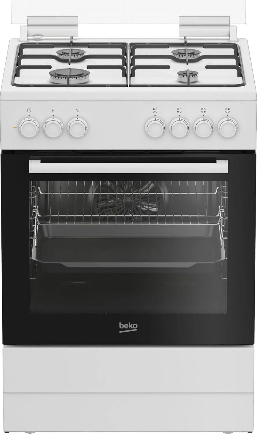 Cucina a gas con forno elettrico FBE62011WC, 60x60 cm, classe energetica E