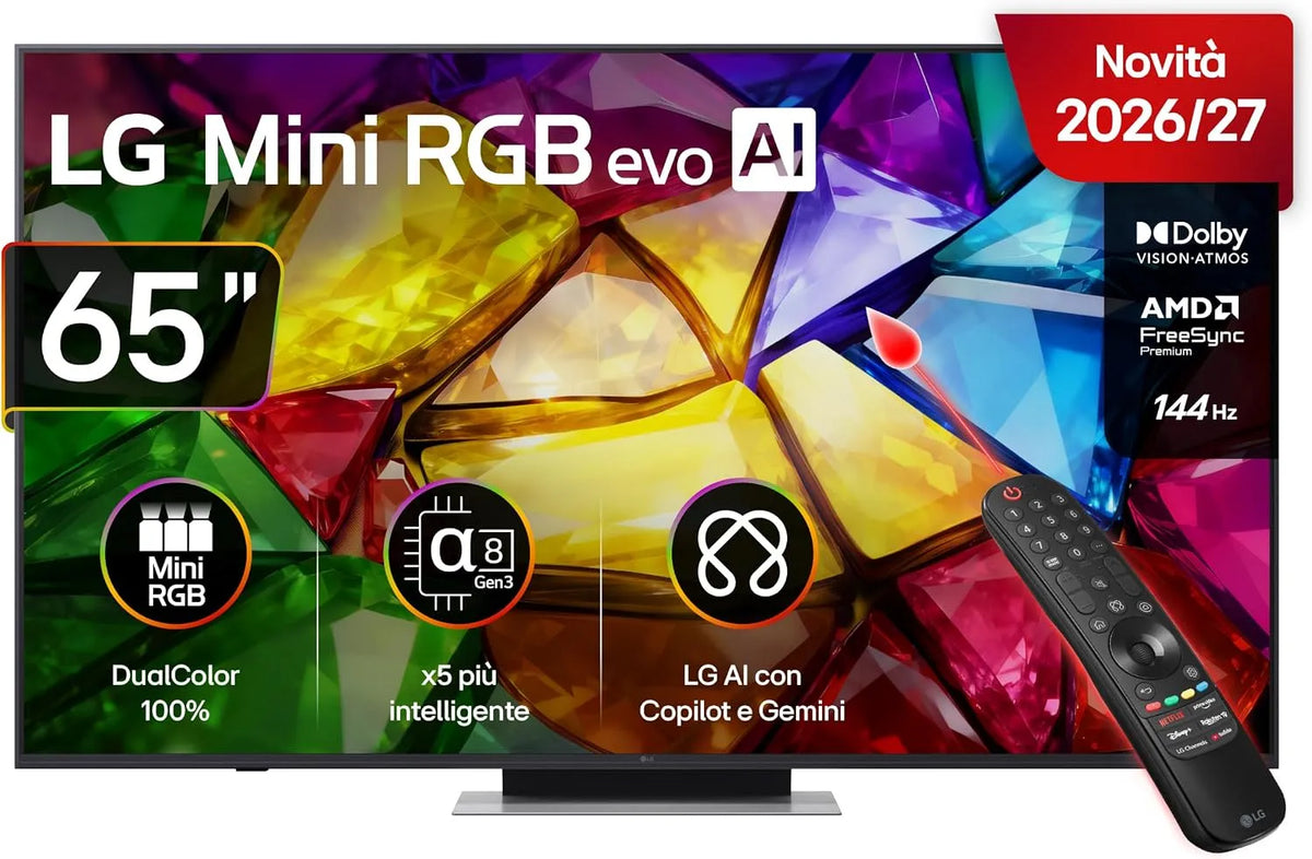LG MRGB87 Smart TV, 65 pollici, televisore, 4K UHD, Serie MRGB87 2026 Smart TV 4K - 65MRGB87B6B