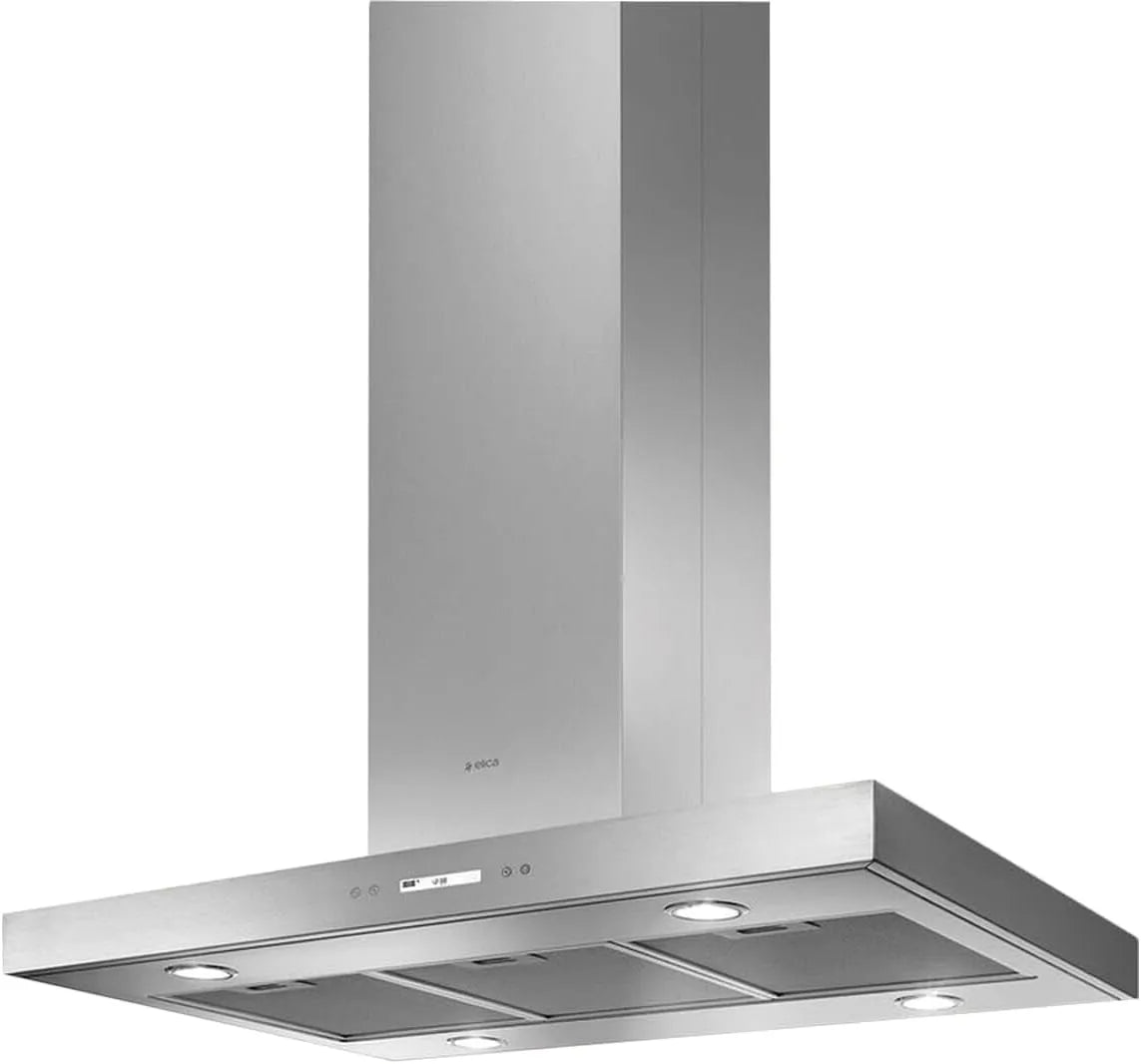 Cappa aspirante IX, 90, 603 m3/h, cappa da cucina, acciaio inox, Elica Spot Plus Island IX