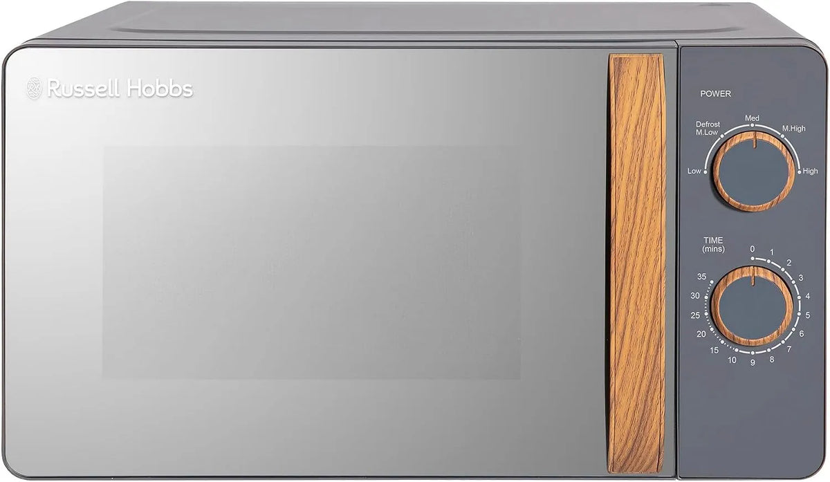 Russell Hobbs RHMM713G Forno a microonde, 17 L, timer, scongelamento, grigio, 5 Livelli di Potenza, Russell Hobbs RHMM713G Microonde Manuale Compatto