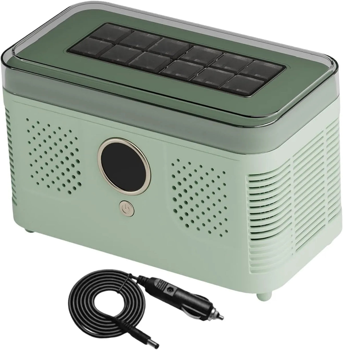 Congelatore, freezer verticale, verde, Mini Macchina per Il Ghiaccio Da Banco, Congelatore Compatto con Pinze per Il Ghiaccio per Picnic a Casa