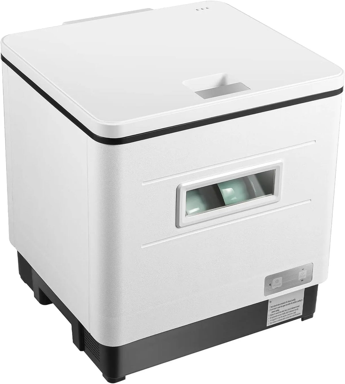 Dell Lavastoviglie, 42 x 38, 5 x 46, 5 cm, 2 zone di temperatura, pulizia ad alta temperatura a 70 °C, sistema a spruzzo a 360°, alimentazione