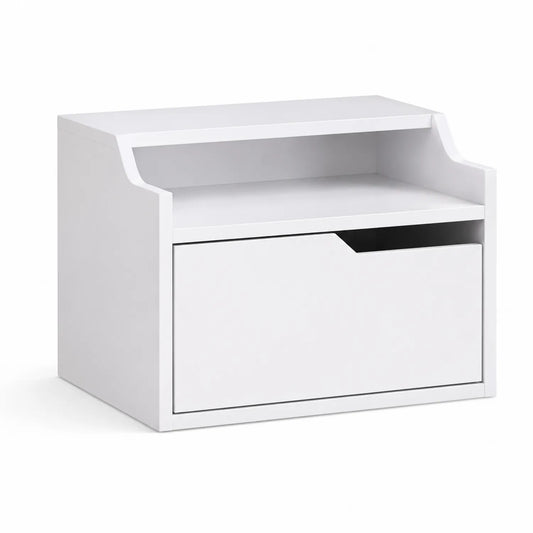 Comodino in MDF Bianco 55x40x50cm