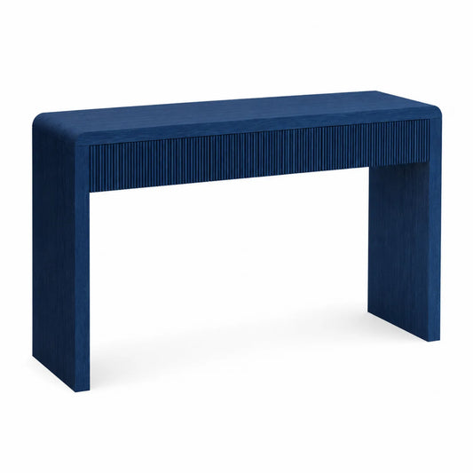 Consolle Rettangolare Blu in MDF Verniciato 120x40x75 cm