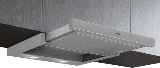 Siemens iQ100 LI63LB526 Lavastoviglie, 60 cm, da incasso, illuminazione a LED, Siemens LI63LB526 iQ100 - Cuffia a schermo piatto, filtro antigrasso in