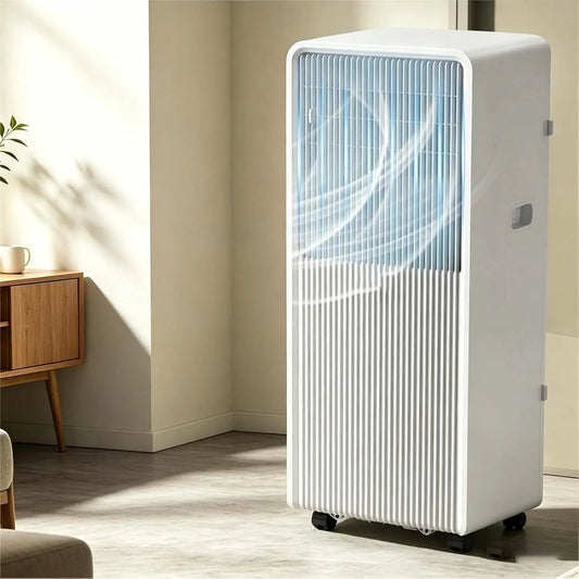 Condizionatore, portatile, ruote di trasporto, Inverter, Filtro Antipolvere e Ruote 360° per Uso Domestico, Pannello Smart, Q3, Inverter con