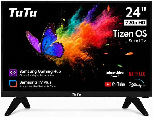 Smart TV, 24 pollici, televisore, TuTu TU24Q1H-T8, Wi-Fi, Bluetooth, 2026