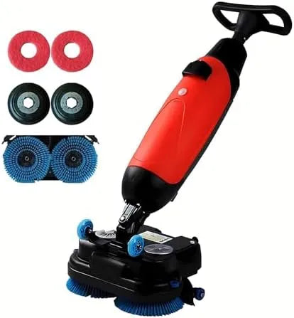 Lavasciuga, 45, 7 Cm, lavatrice, asciugatrice, professionale, rosso, capacità di Pulizia 1200 M2, Doppie Spazzole Rotanti, Red