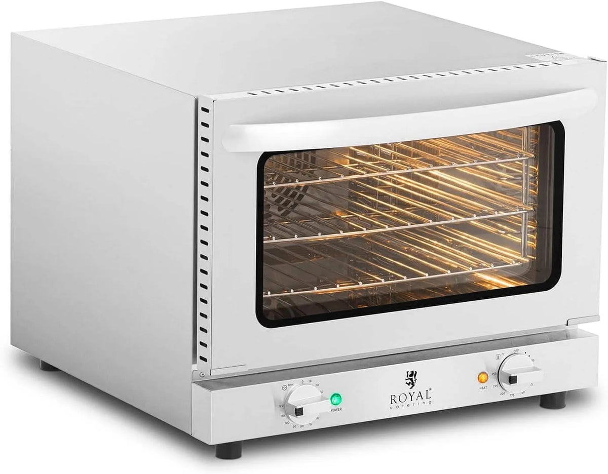Forno elettrico RCCO-2.1, 150 W, 70 a 250 °C, 230 V, ristorazione, 3 grate incluse