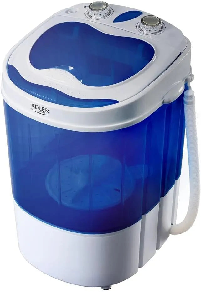 Lavatrice, 3 kg, portatile, bianco, Adler AD 8051 lavatrice Portatile Caricamento dall'alto Blu