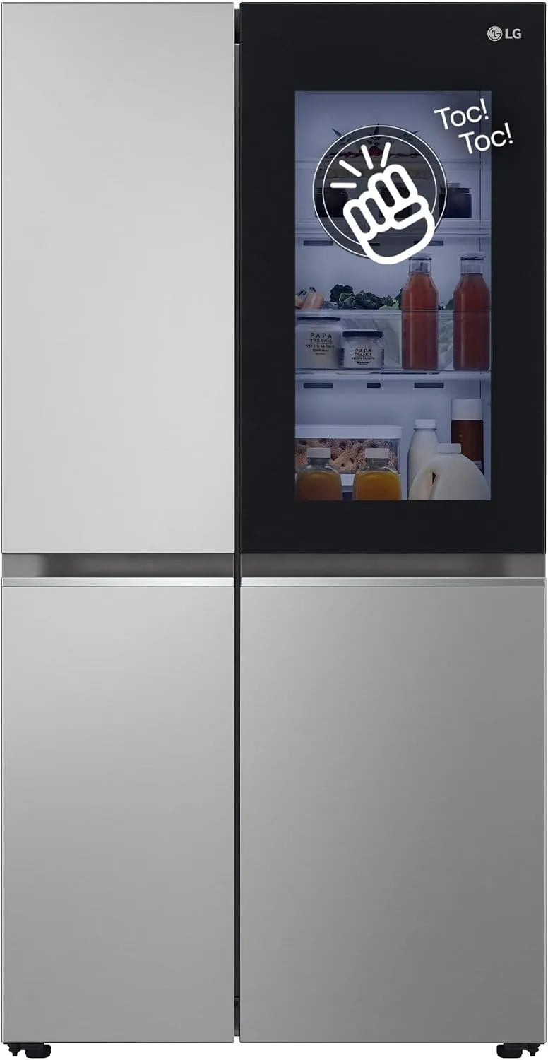 LG GSVV80PYLL Frigorifero, 655 L, classe energetica E, No Frost, argento, 655 litri