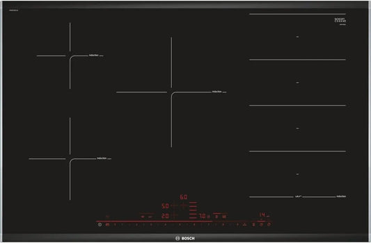 Bosch Serie 8 PXV875DC1E Piano cottura a induzione, piastra a induzione, da incasso, nero