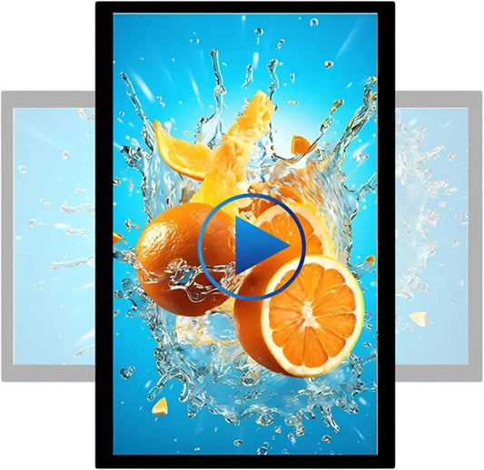 Display digital signage, 27 pollici, display pubblicitario LCD, HDMI, USB, visualizzazione pubblicitaria digitale, HD 1080, Vetro Protettivo 7h 27'
