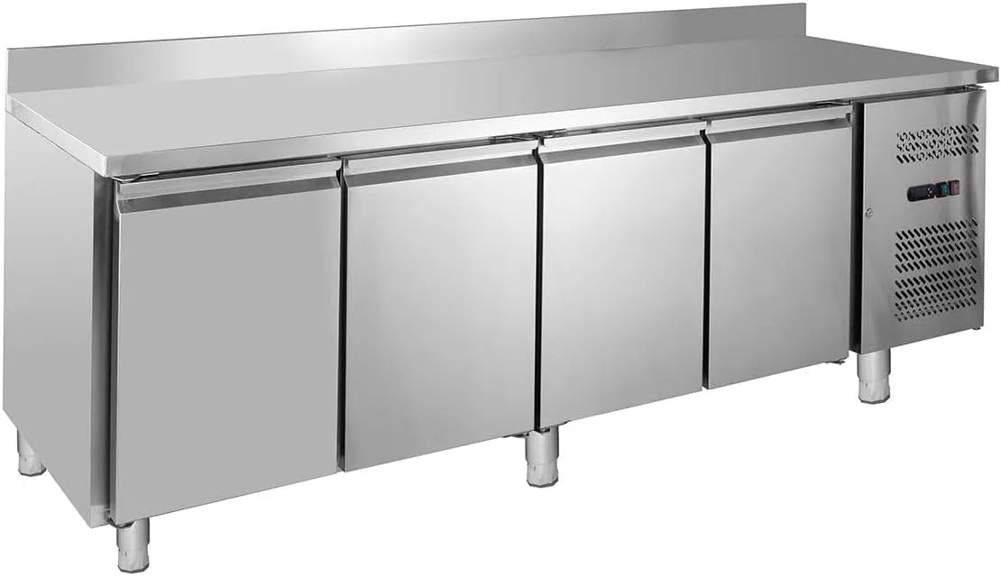 Congelatore, freezer verticale, GN 1, GastroHero Tavolo congelatore ECO 4, 0 con backsplash - GN 1