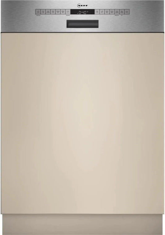 NEFF S145EVS04E Lavastoviglie, 60 cm, sistema di cestello Flex II, forte pulizia Cehf 70oC, N 50, Smart lavastoviglie integrata in parti, cassetto