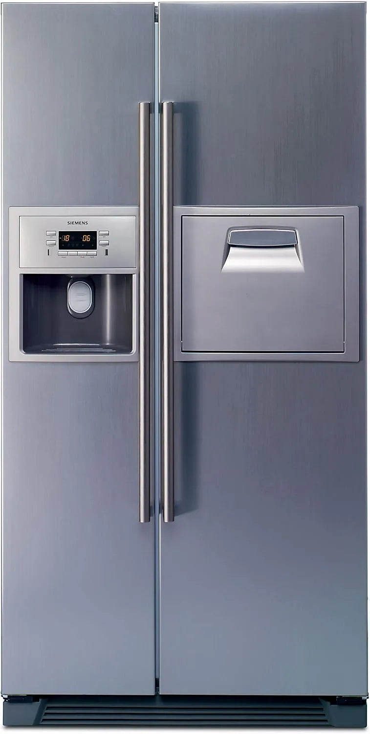Siemens Side-by-side, A+, grigio, noFrost, Siemens KA60NA45 Side-by-side, macchina per cubetti di ghiaccio