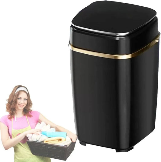 Lavatrice, 5 kg, portatile, rimovibile, nero, 5 kg con Centrifuga e Spazzola per Scarpe Rimovibile Lavatrice Elettrica Compatta con Asciugatrice per