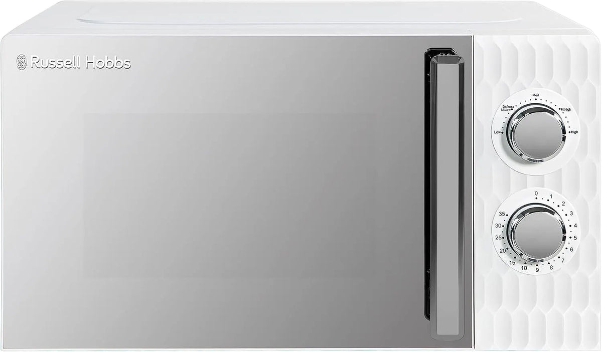 Russell Hobbs RHMM715 Forno a microonde, 17 L, 700 W, timer, scongelamento, bianco, 5 Livelli di Potenza, Forno a Microonde Manuale Solo Russell Hobbs