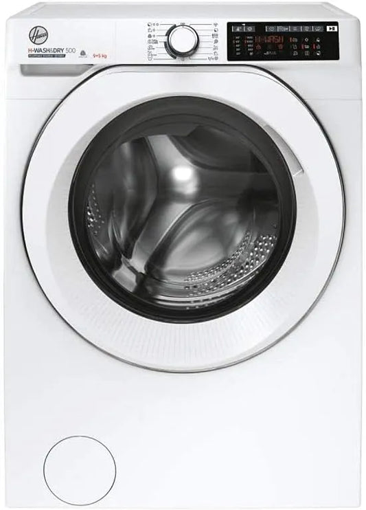 Hoover 495AMC/1-S Lavasciuga, 9+5 kg, 85x60x47 cm, 18 programmi, classe energetica A, lavatrice, asciugatrice, Wi-Fi, Inverter, stretto, 1400 RPM