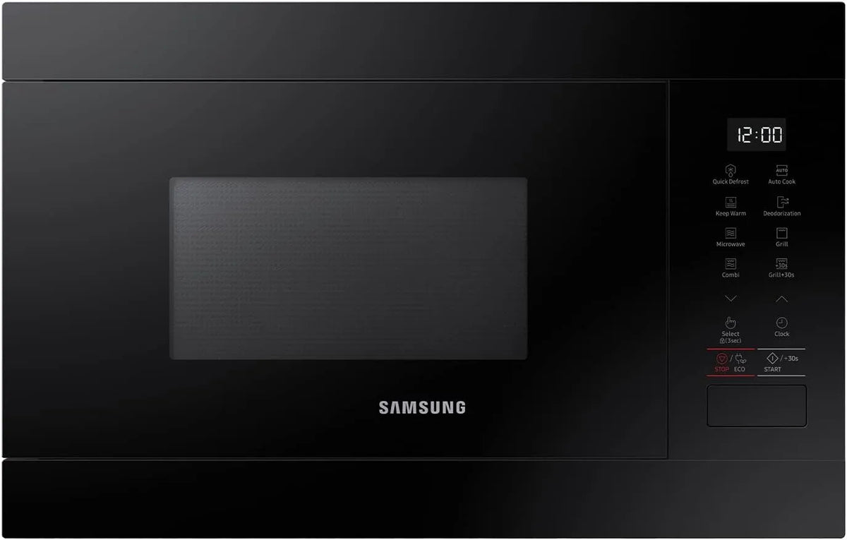 Samsung MG22M8254AK/E1 850W, Grill Forno a microonde, 22 L, 850/1100 W, nero, Samsung MG22M8254AK/E1 Microonde di Integrazione 22L 850W