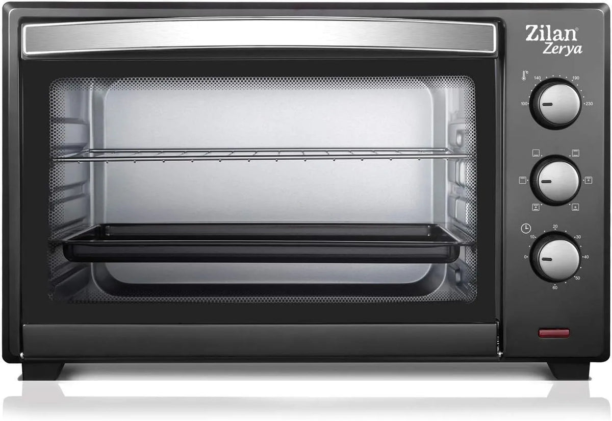 Forno elettrico, 45 L, 2000 W, timer, timer 60 min, programmabile 230°, multifunzione, spegnimento automatico