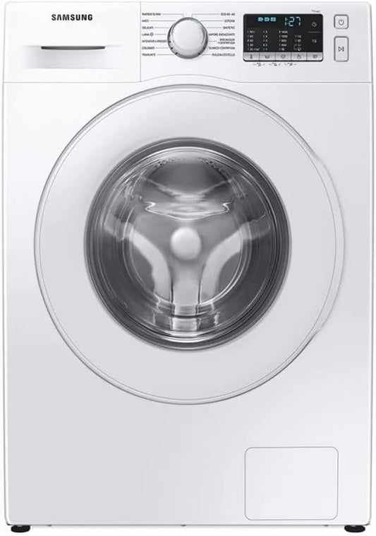 Samsung WW90TA046TT/ET 85h Lavatrice, 60 L, 9 kg, libera installazione, tecnologia AI Ecobubble, vapore, 1400 RPM, 60l x 85h x 55p cm, Carica Frontale