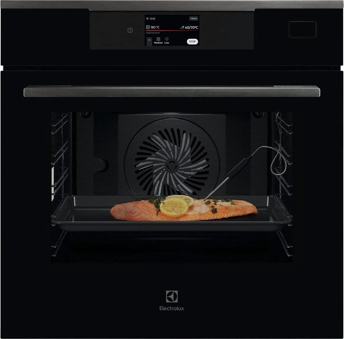Forno elettrico KOBAS3XH, 60 cm, 70 L, classe energetica E, da incasso, Wi-Fi, grill, vapore, nero