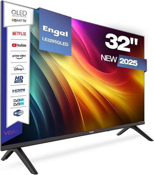 Smart TV, 32 pollici, 200 × 200, televisore, QLED, HDMI, USB, senza cornice, DVB-T2, registrazione PVR, C PVR Time Shift audio digitale design senza