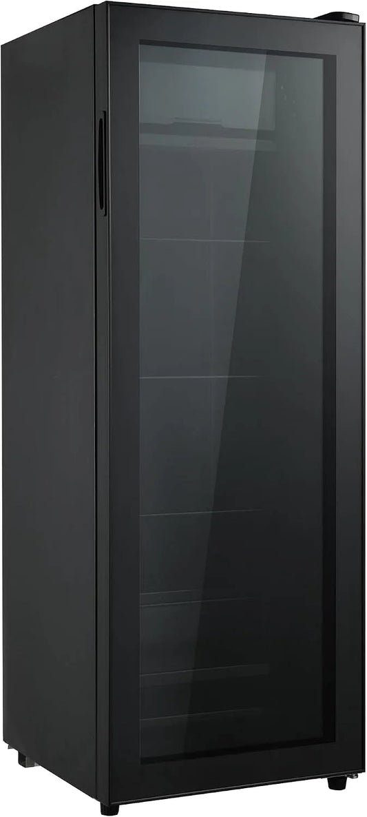 Congelatore, 128 L, 43 dB, classe energetica E, freezer verticale, spazio per 94 lattine, frigorifero compatto per ufficio e appartamento