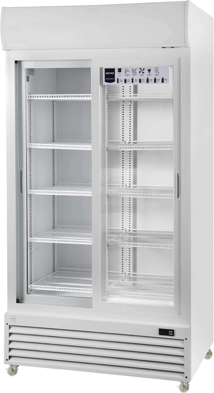 Frigorifero, 690 L, 680 W, 240 V, METRO GSC3800 220-240V, ruote di trasporto, bianco, ideale per attività gastronomiche, 10 ripiani regolabili