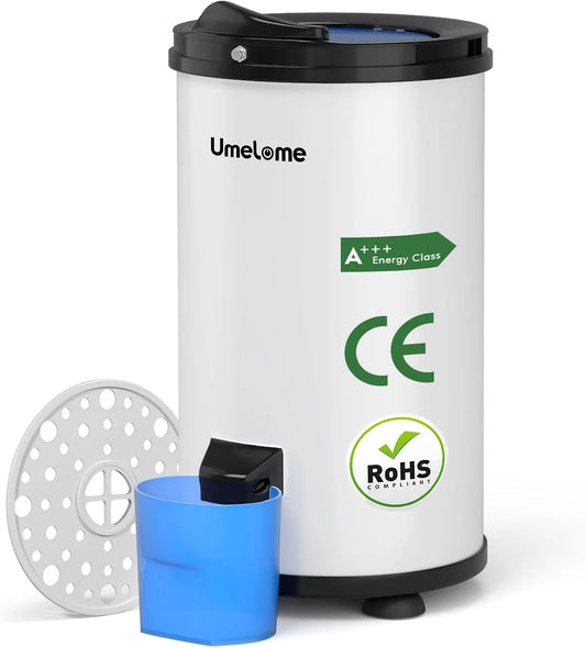 Centrifuga, bianco, 2800 RPM Risparmio Energetico, Centrifuga per Biancheria 6kg Umelome