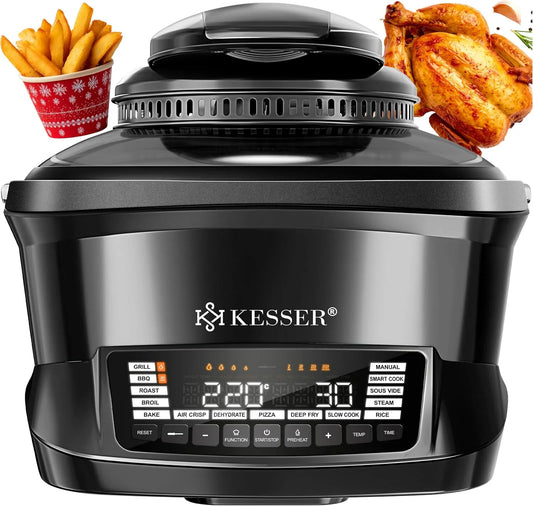 Forno elettrico, 8 L, 16 programmi, vapore, Cuocere al Forno, Cuocere a Bassa Temperatura, Preriscaldamento