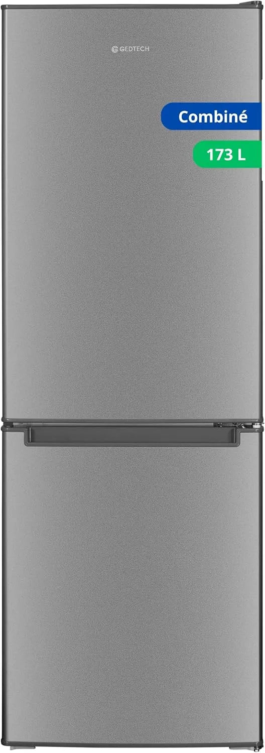 Frigorifero combinato GCB173SL, 173 L, frigo con congelatore, argento, GEDTECH Frigorifero combinato congelatore basso 173L GCB173SL - Silver