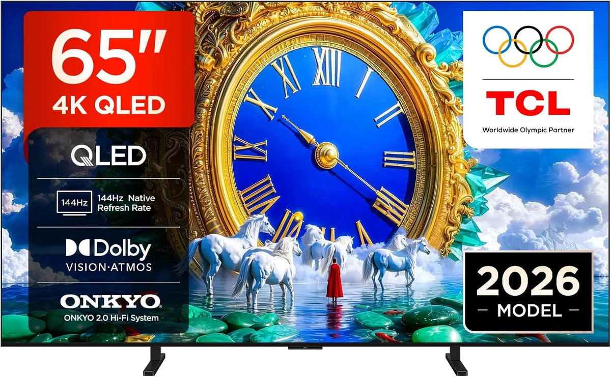TCL 65A400 Smart TV, 65 pollici, televisore, 4K UHD, QLED, HDR, design piatto e sottile