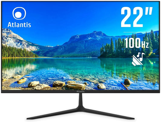 Monitor, 100 Hz, Atlantis, Full HD, pannello VA, 3000:1, con FreeSync, Atlantis Monitor 22' VA Full HD 100Hz - Multimediale
