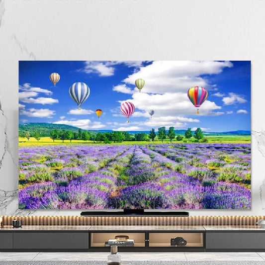 Smart TV 85IN, 80 pollici, televisore, decorazione del soggiorno, copertura per TV, Copertura antipolvere for televisori, motivo dipinto, for interni