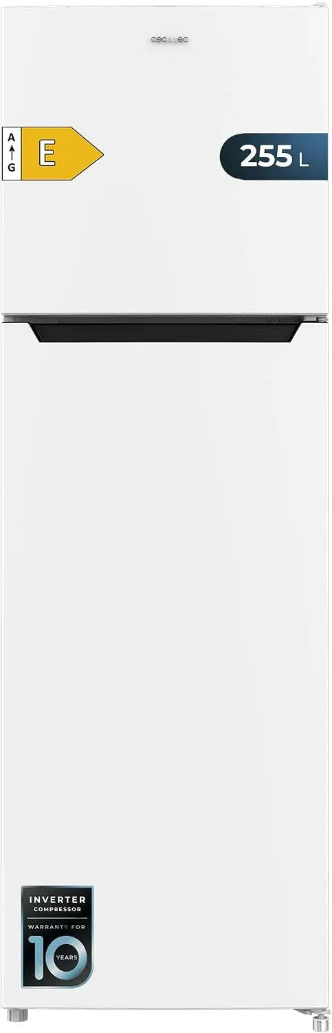 Cecotec Bolero CoolMarket Combi Frigorifero combinato, 250 L, 180X55Cm, classe energetica D, No Frost, Inverter, frigo con congelatore, nero