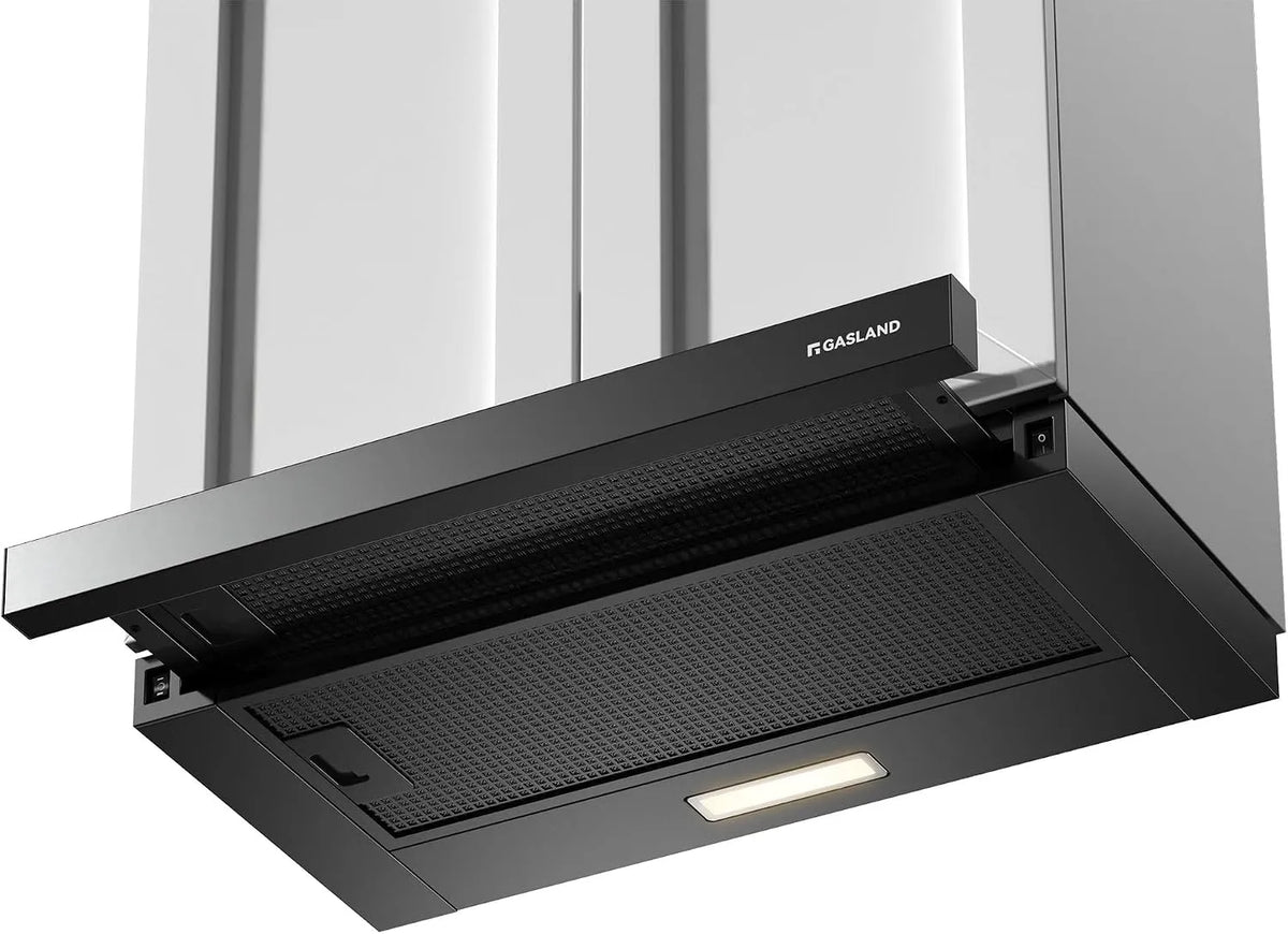Cappa aspirante, 60 cm, 335 m3/h, cappa da cucina, GASLAND BR60BP CF132, da incasso
