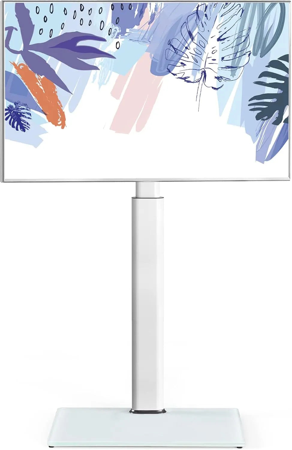 Smart TV, 60 pollici, 600 x 400 mm, 600 × 400, televisore, bianco, Portata Max 30 kg, VESA Max, FITUEYES Supporto TV da Pavimento per Schermi da 32-60