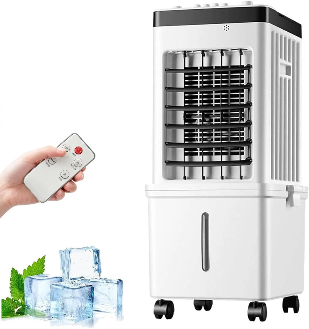Dell Ventilatore, 15 L, portatile, 3 velocità, ampio serbatoio, ventilatore silenzioso con 3 velocità e