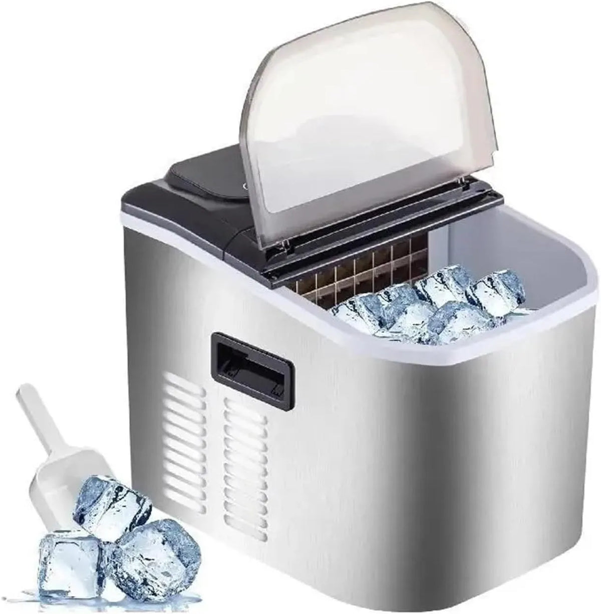 Prodotto Fabbricatore di ghiaccio Macchina for il ghiaccio elettrica Macchina for la produzione di ghiaccio a cubetti portatile con riempimento