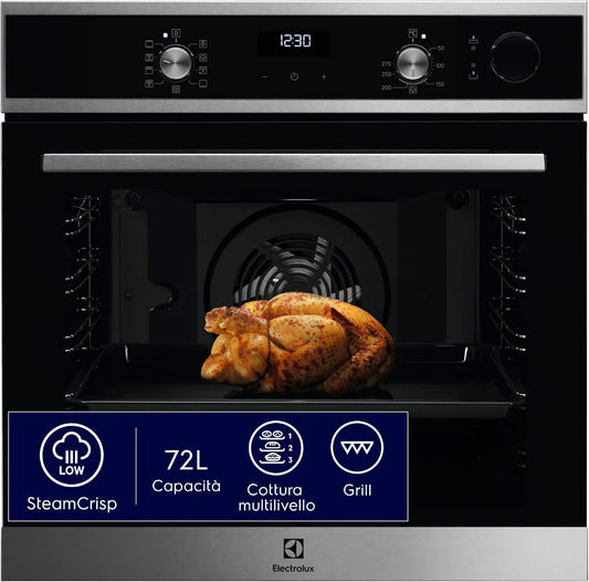 Electrolux LOC5H40X2 Forno a microonde, da incasso, Electrolux LOC5H40X2 Forno Compatto Combinato Microonde da Incasso Display