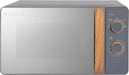 Russell Hobbs RHMM713G Forno a microonde, 17 L, timer, scongelamento, grigio, 5 Livelli di Potenza, Russell Hobbs RHMM713G Microonde Manuale Compatto